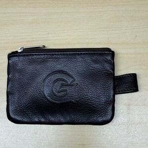 Georgetown Embossed Brown Leather ID wallet